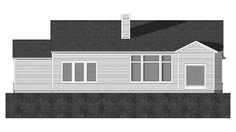 The Henley house plan, exterior view 3